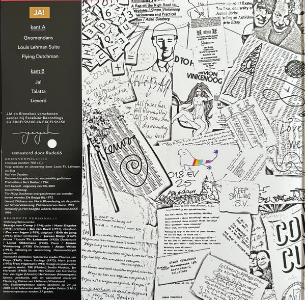 Simon Vinkenoog / Spinvis - JA! / Ritmebox (LP) - Velvet Music