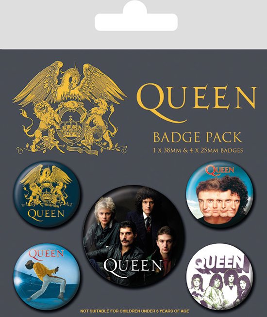 QUEEN - BADGES (Merchandise) - Velvet Music