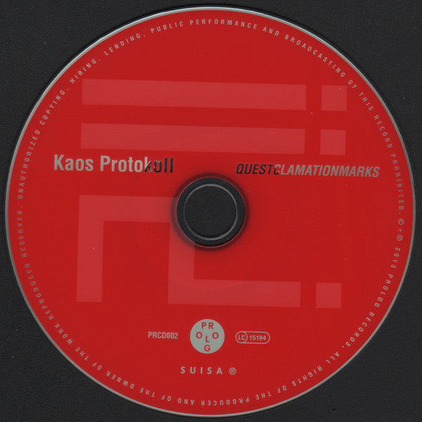 KAOS Protokoll - Questclamationmarks (tweedehands CD)
