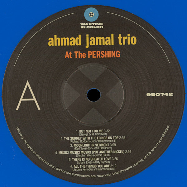 Ahmad Jamal Trio - Ahmad Jamal At The Pershing - But Not For Me (LP) - Velvet Music