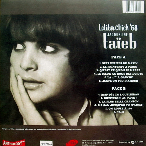 Jacqueline Taieb - Lolita Chick '68 (LP) - Velvet Music