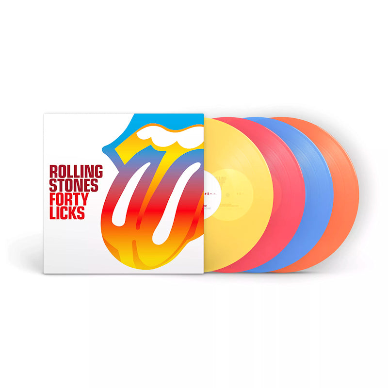 The Rolling Stones - Forty Licks (Transparent Yellow, Red, Blue, Orange 4LP) ((Transparent Yellow, Red, Blue, Orange Coloured Vinyl LP)