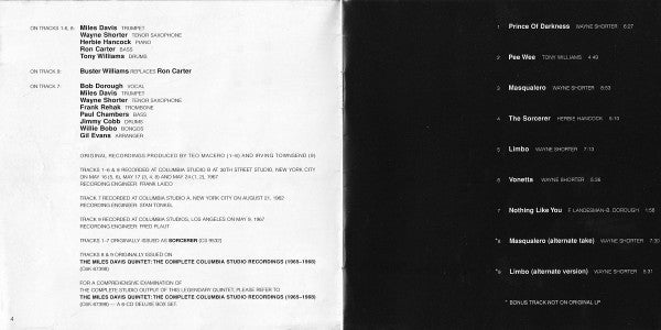 Miles Davis - Sorcerer (CD) - Velvet Music