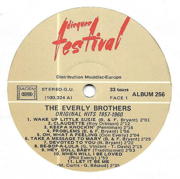 Everly Brothers - Original Hits 1957-1960 (tweedehands LP) - Velvet Music