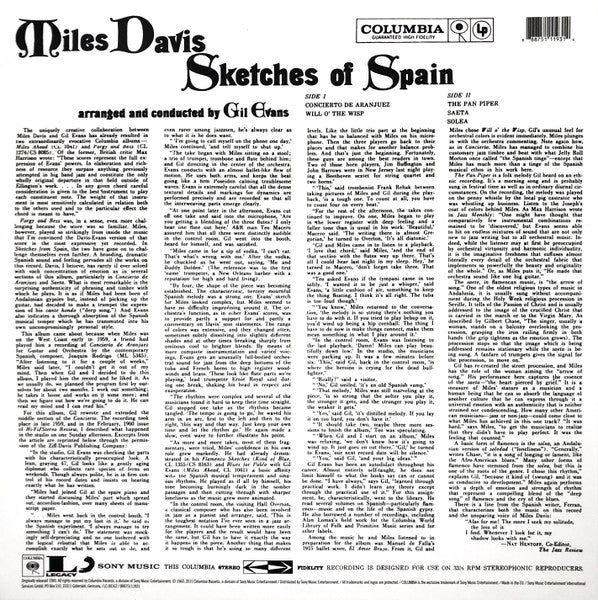 Miles Davis - Sketches Of Spain (LP) - Velvet Music