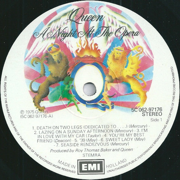 Queen - A Night At The Opera (tweedehands LP) - Velvet Music