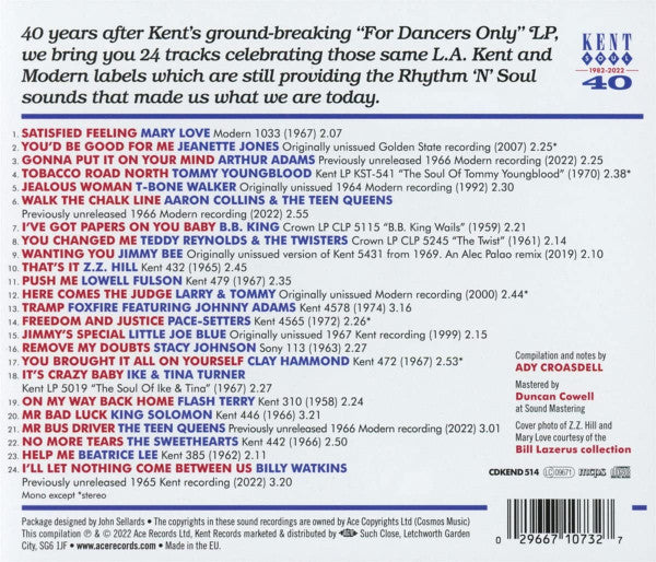 Various - Where Soul Begins... Kent | Modern For Dancers Forty (CD) - Velvet Music