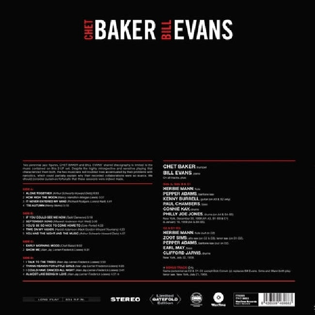 Chet Baker & Bill Evans - Complete recordings (LP)