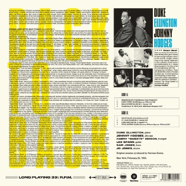 Duke Ellington - Back to back (LP)