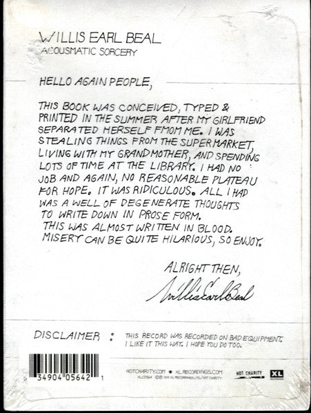 Willis Earl Beal - Acousmatic Sorcery (tweedehands CD) - Velvet Music