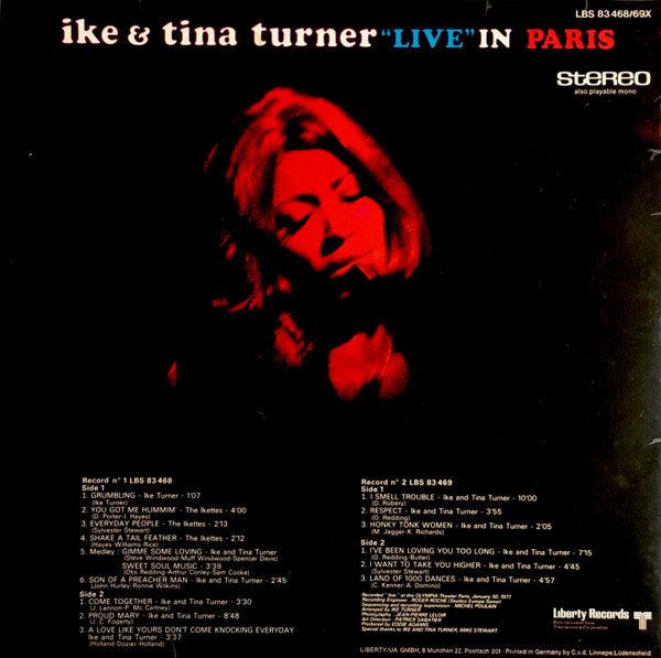 Ike & Tina Turner - Live In Paris (tweedehands LP) - Velvet Music