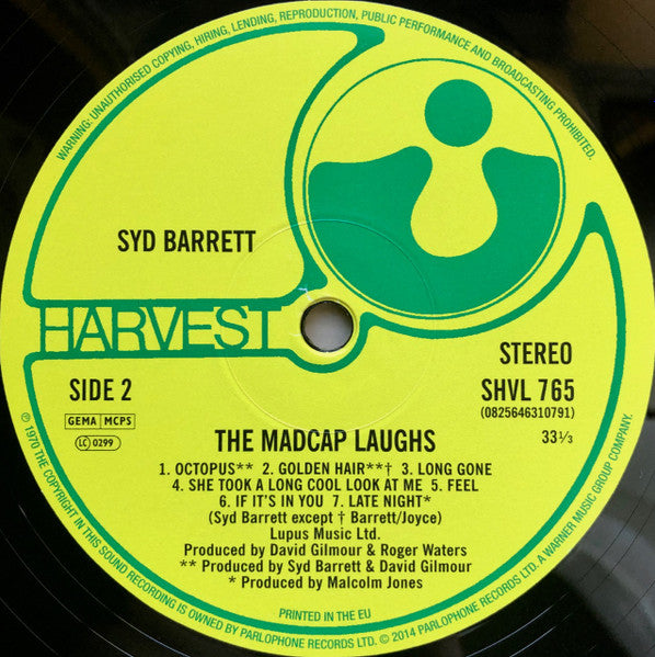 Syd Barrett - The Madcap Laughs (LP) - Velvet Music