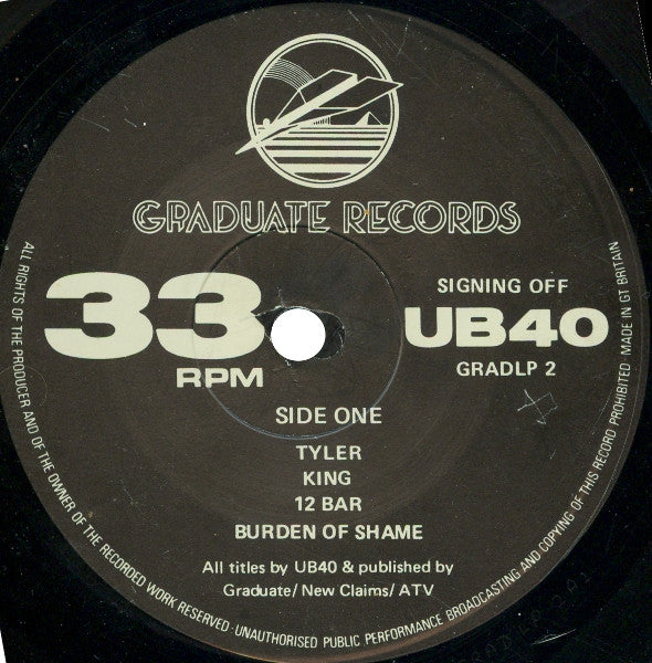 UB40 - Signing Off (tweedehands LP) - Velvet Music