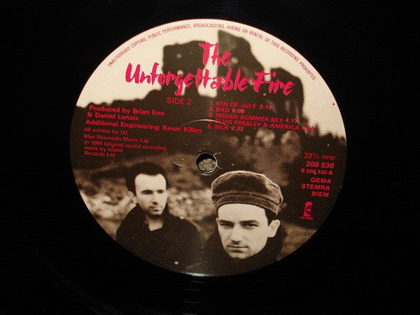 U2 - The Unforgettable Fire (LP d'occasion)