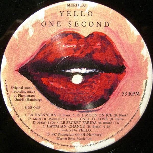 Yello - One Second (tweedehands LP) - Velvet Music