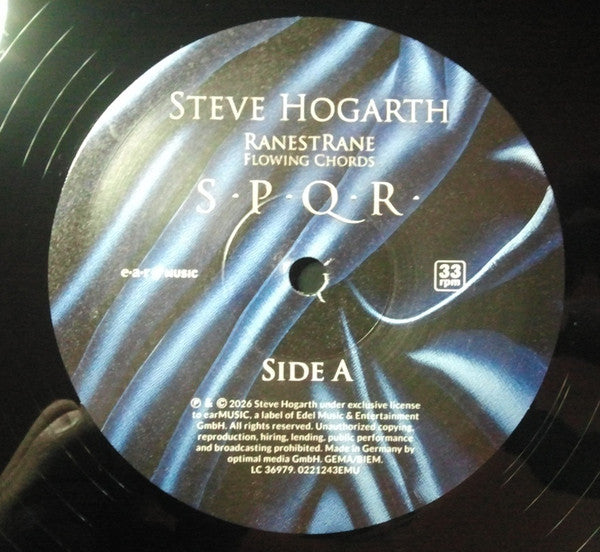 Steve Hogarth, RaneStrane, Flowing Chords - S.P.Q.R. - Live From Sala Sinopoli, Roma II. III. MMXXIV (LP) - Velvet Music