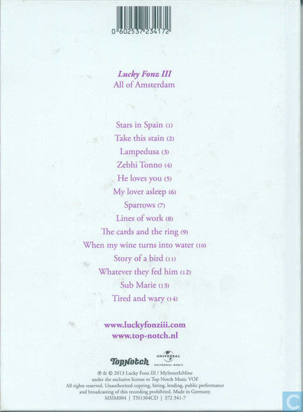 Lucky Fonz III - All Of Amsterdam (tweedehands CD) - Velvet Music