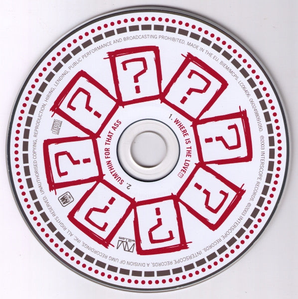Black Eyed Peas - Where Is The Love? (tweedehands CD) - Velvet Music