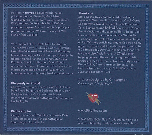 Béla Fleck - Rhapsody In Blue (CD) - Velvet Music