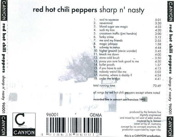 Red Hot Chili Peppers - Sharp n' Nasty (tweedehands CD) - Velvet Music