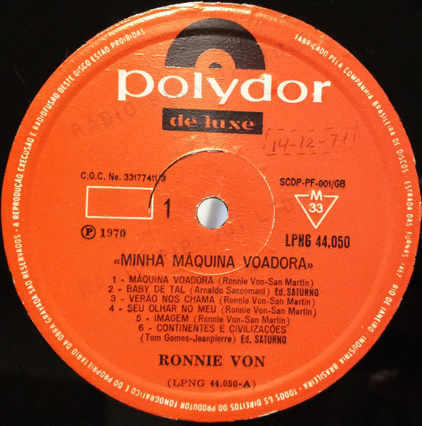 Ronnie Von - Minha Máquina Voadora (LP)