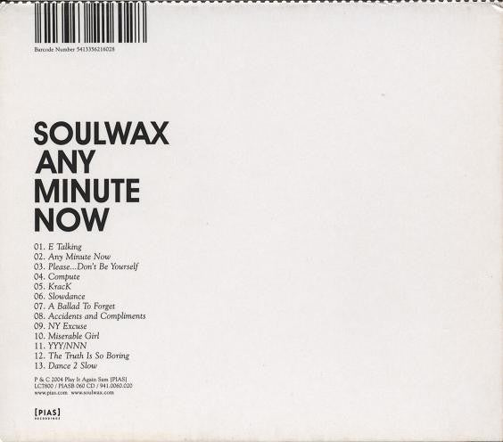 Soulwax - Any Minute Now (tweedehands CD) - Velvet Music