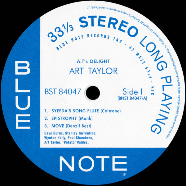 Art Taylor - A.T.'s Delight (LP) - Velvet Music