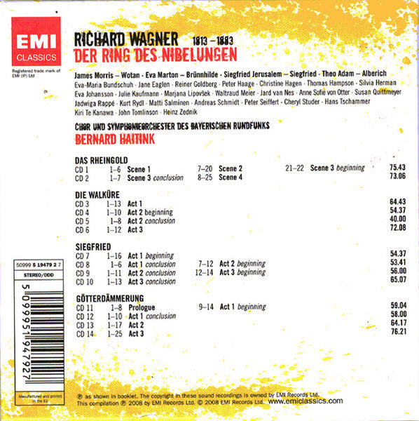Richard Wagner - Symphonie-Orchester Des Bayerischen Rundfunks, Bernard Haitink - Der Ring Des Nibelungen (CD d'occasion)