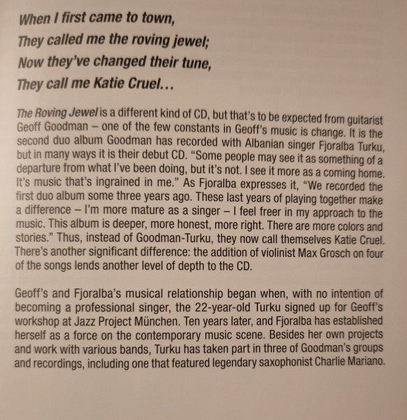 Katie Cruel (2) - The Roving Jewel (tweedehands CD) - Velvet Music