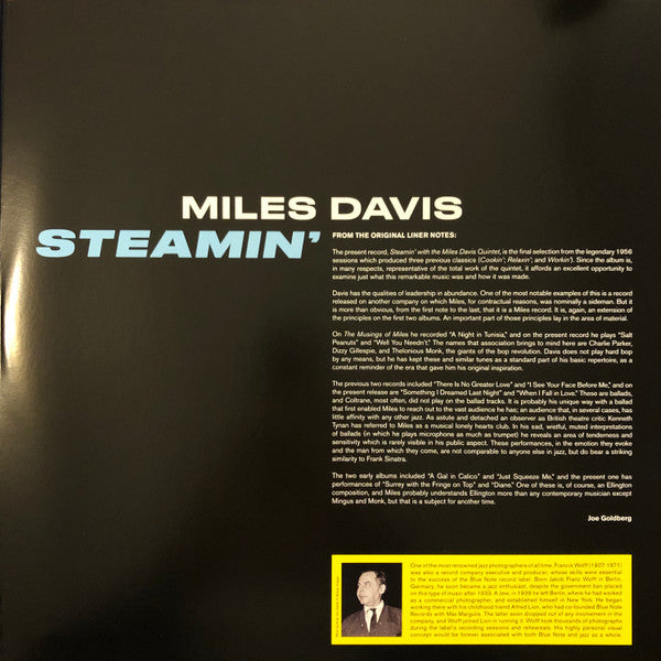 Miles Davis - Steamin' (LP) - Velvet Music