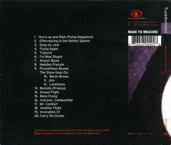 Tuxedomoon - Bardo Hotel Soundtrack (tweedehands CD) - Velvet Music