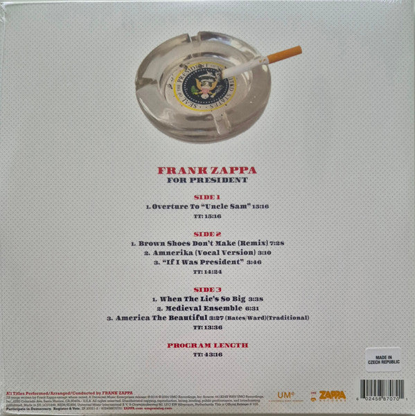 Frank Zappa - Frank Zappa For President (LP)