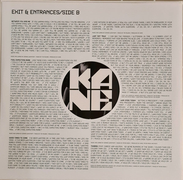 Kane (2) - Exit & Entrances (LP)