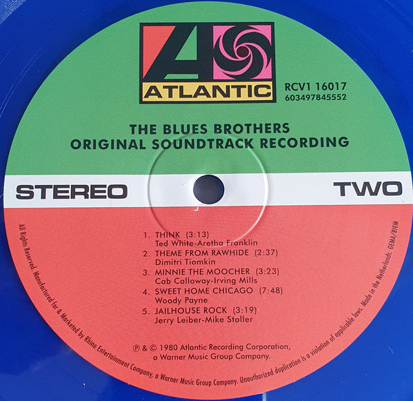 Blues Brothers, The - The Blues Brothers (Original Soundtrack Recording) (LP) - Velvet Music