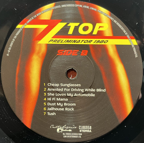 ZZ Top - Preliminator 1980 (LP) - Velvet Music