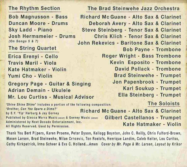 Gregory Page & His Big Band Orchestra - Shine, Shine, Shine (tweedehands CD)