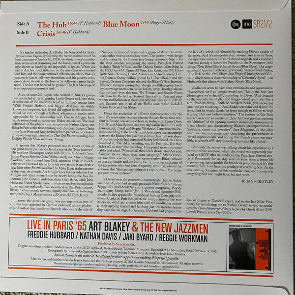 Art Blakey & The New Jazzmen - Live In Paris '65 (LP) - Velvet Music