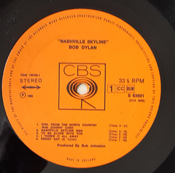 Bob Dylan - Nashville Skyline (tweedehands LP) - Velvet Music