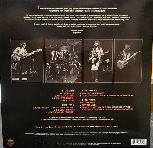 Foghat - Permission To Jam - Live In New Orleans 1973 (LP)