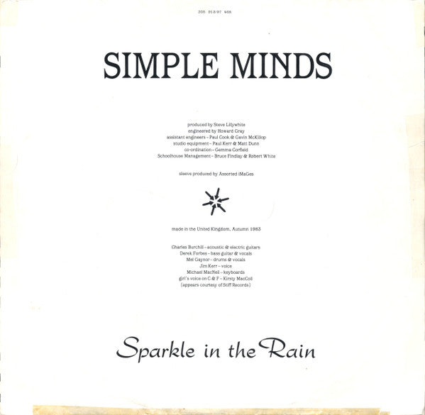 Simple Minds - Sparkle In The Rain (tweedehands LP) - Velvet Music