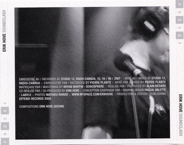 Erik Hove - Soundclash (used CD)