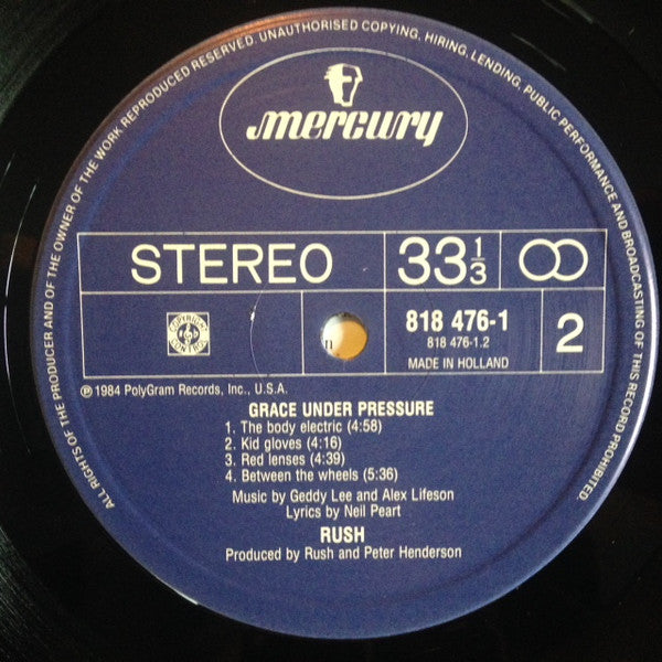 Rush - Grace Under Pressure (tweedehands LP) - Velvet Music
