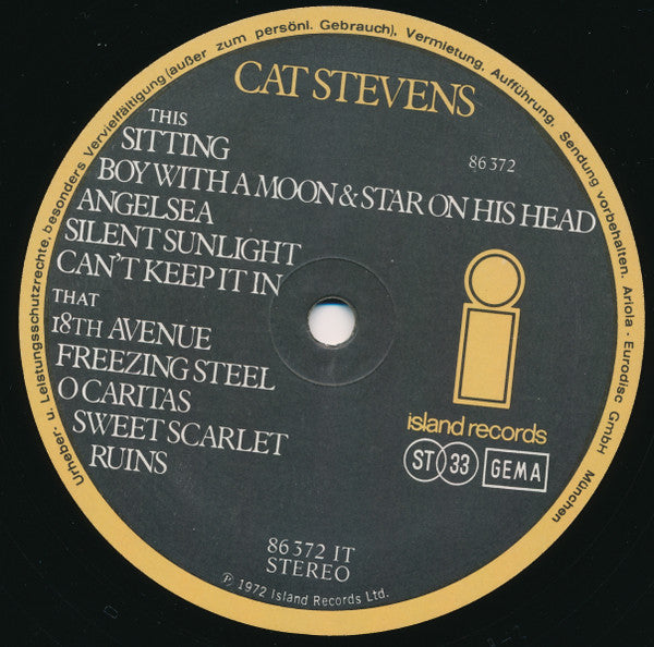 Cat Stevens - Catch Bull At Four (LP d'occasion)