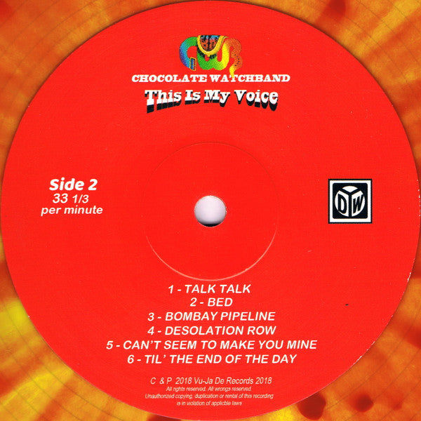 Chocolate Watchband, The - This Is My Voice (LP) - Velvet Music