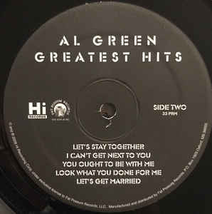 Al Green - Greatest Hits (LP) - Velvet Music