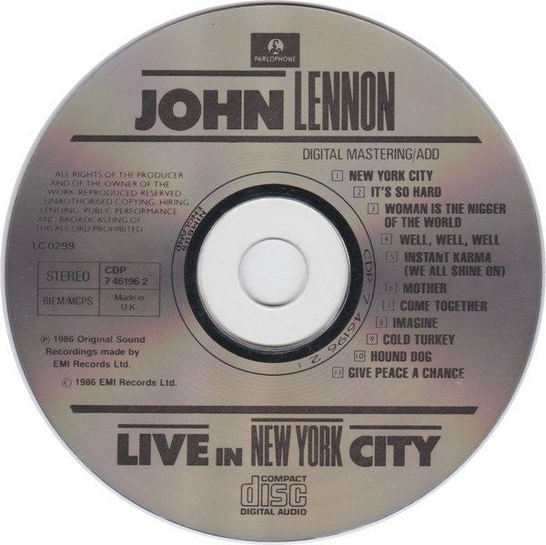 John Lennon - Live In New York City (tweedehands CD) - Velvet Music
