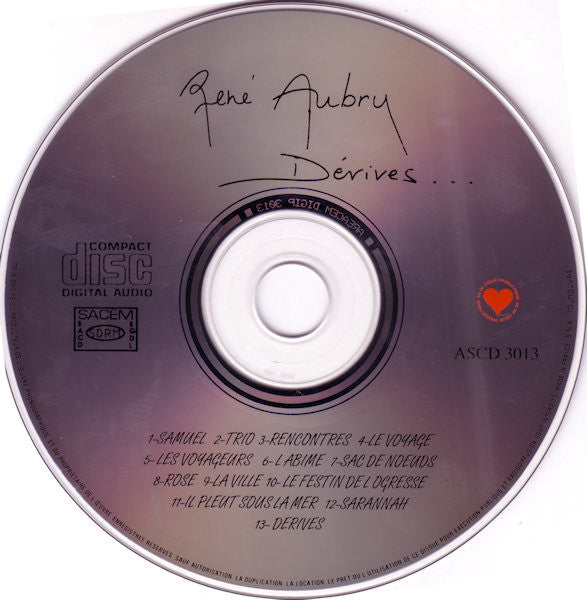 René Aubry - Dérives ... (second-hand CD)