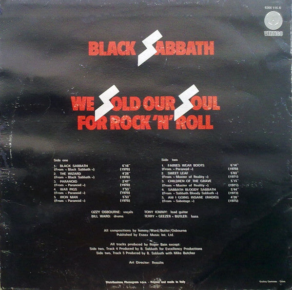 Black Sabbath - We Sold Our Soul For Rock 'N' Roll (tweedehands LP) - Velvet Music