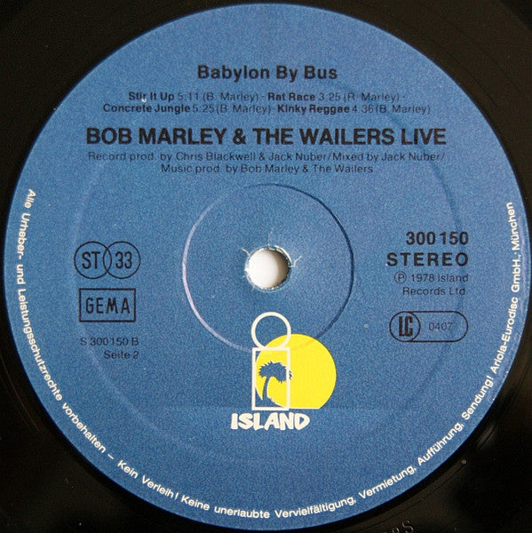 Bob Marley & The Wailers - Babylon By Bus (tweedehands LP) - Velvet Music