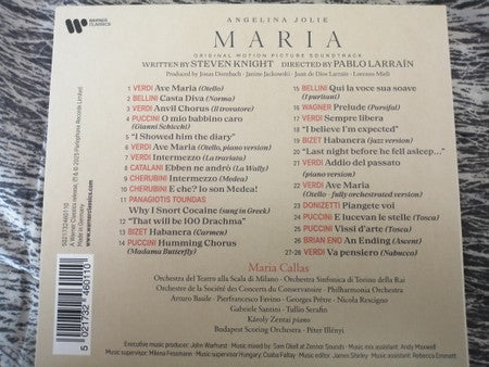 Maria Callas - Maria (Original Motion Picture Soundtrack) (CD) - Velvet Music